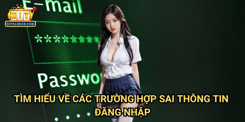 Tìm Hiểu Về Các Trường Hợp Sai Thông Tin Đăng Nhập